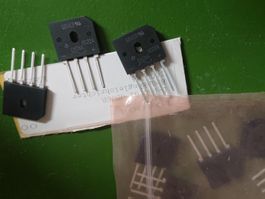 10x Brückengleichrichter 100V 6A - GBU6B