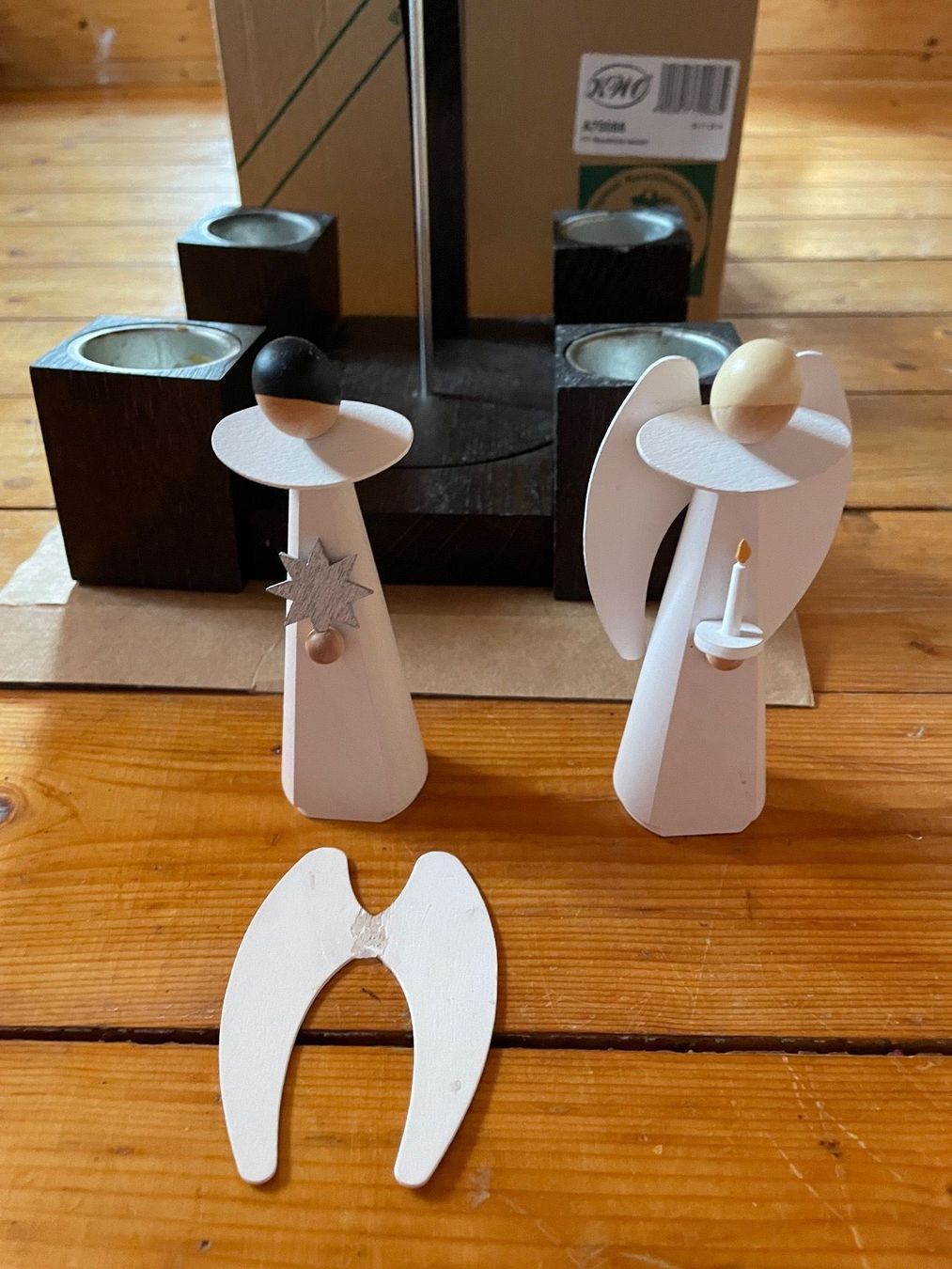 Alle Dekorationen: KWO Pyramide Teelichtpyramide Erzgebirge mit 2 Engeln – Gebraucht aus Buchs SG von Billikatze5 2