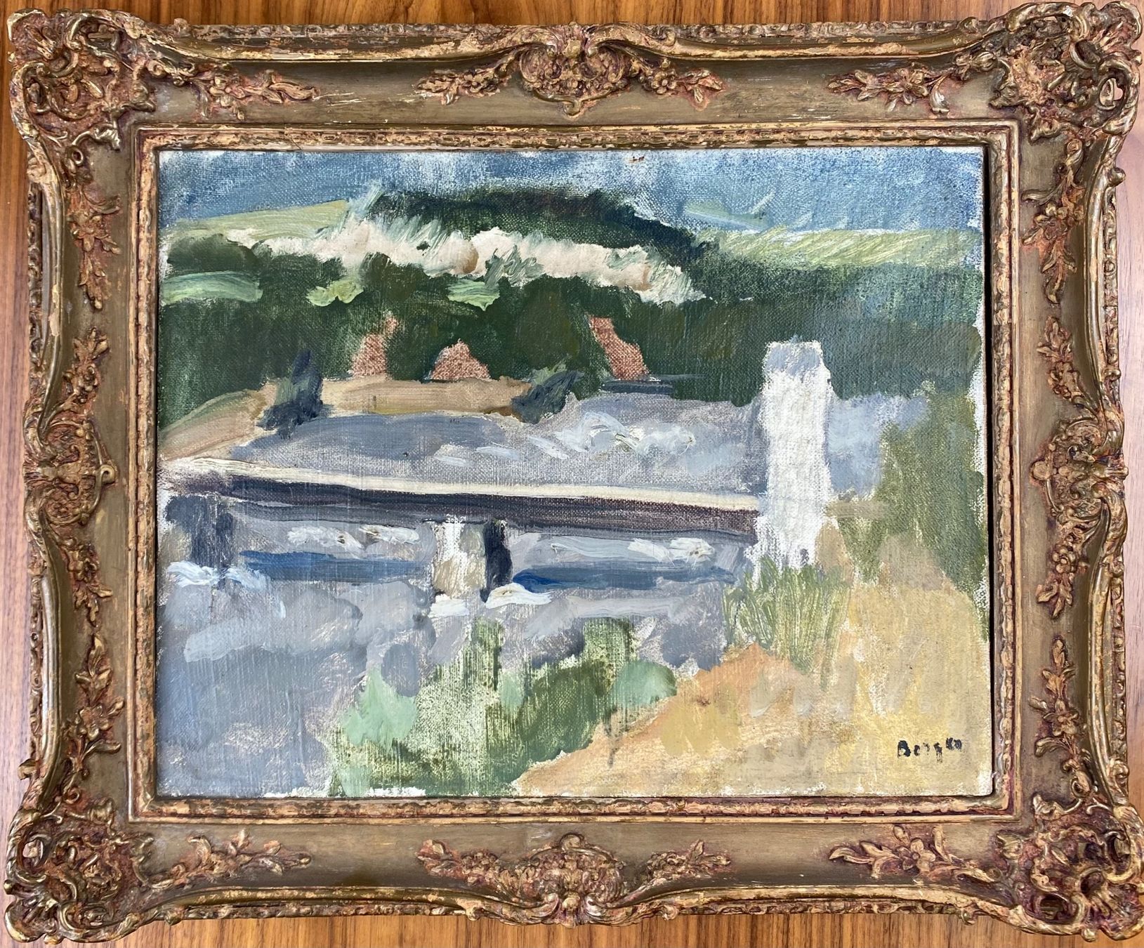 Dipinti: Hans Berger – Die Brücke – Usato da Basel venduto da bigmbh