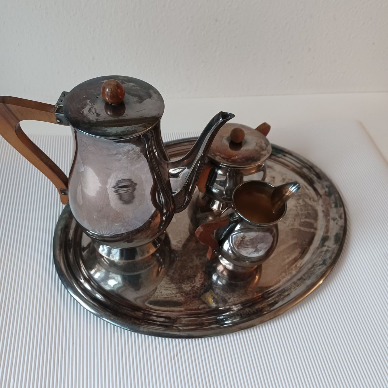 Sigg Set di piatti: Silber- TEESERVICE. Alt von der Marke SIGG – Usato da Zürich venduto da Bellabo 2