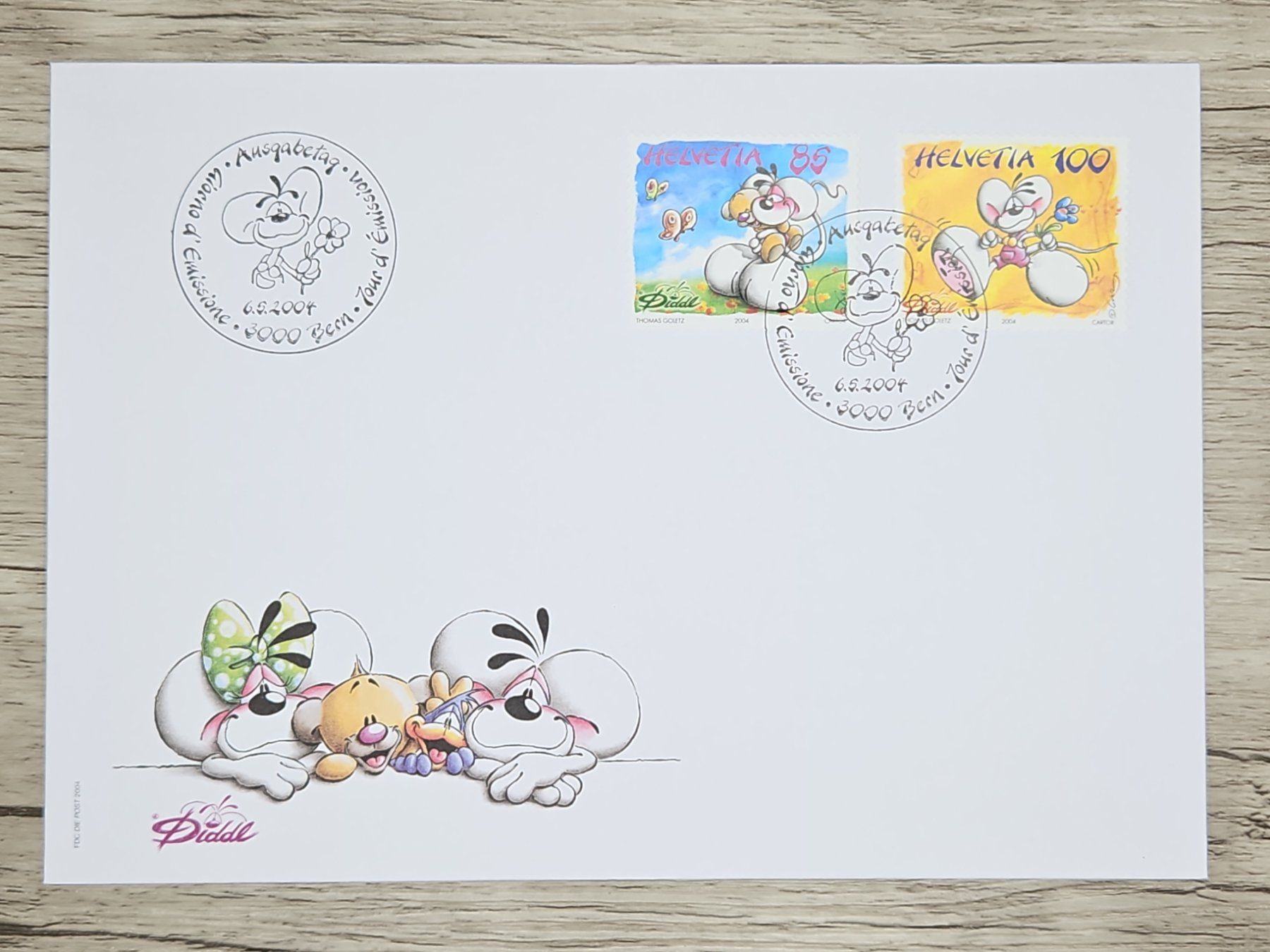 Tutti i francobolli: CL18 Enveloppe + Timbre Suisse 2004 – Usato da Cousset venduto da Patrick_Collections