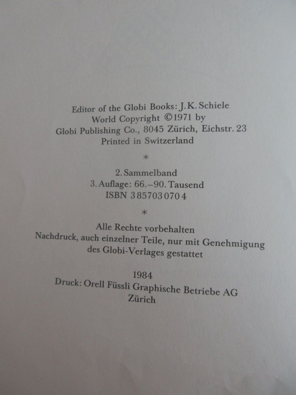 Libri: Globi, so ein Lausbub, 3. Auflage 1984, unbemalt – Usato da Binningen venduto da Oldfashion 1