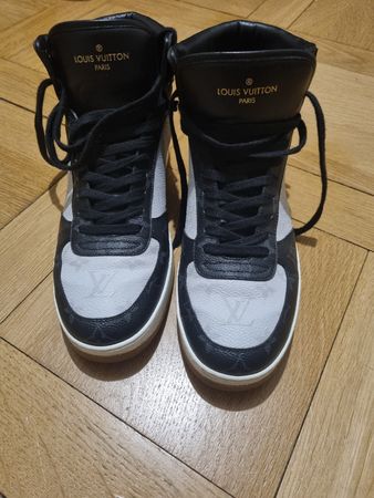 Louis Vuitton Black/White High-Top Sneakers - Size 43