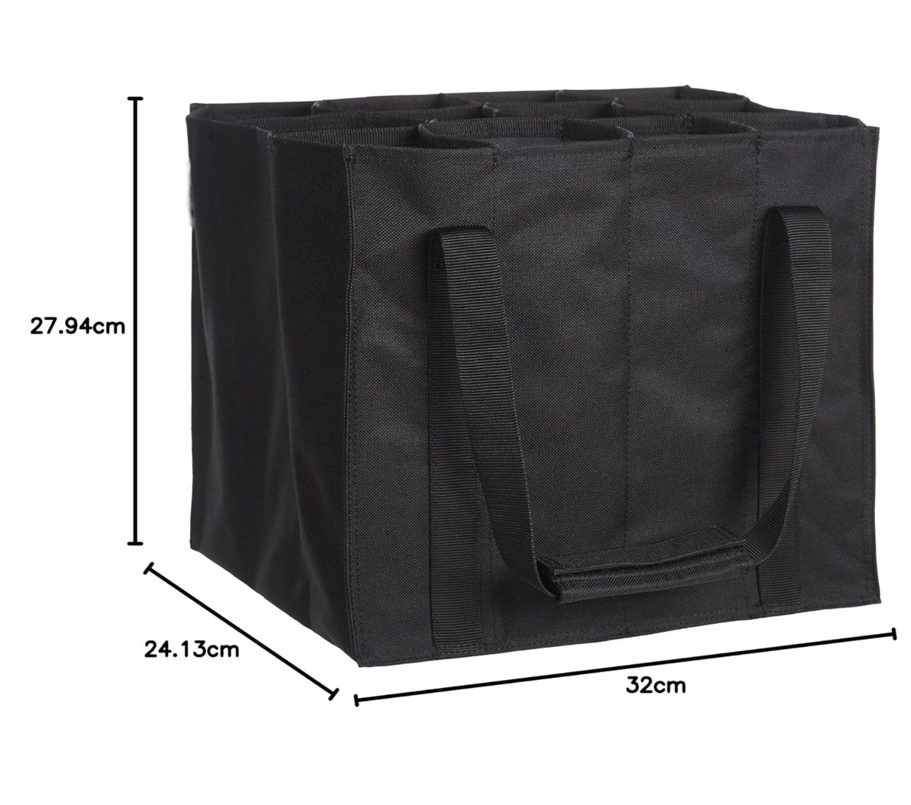 Taschen: Flaschentasche, 12 Fächer, 0.75 l Flaschen, Schwarz – Neu und originalverpackt aus Bülach von StoreInShop.com 4