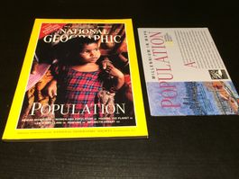 NATIONAL GEOGRAPHIC English ed. OCTOBER 1998 W. map Populati