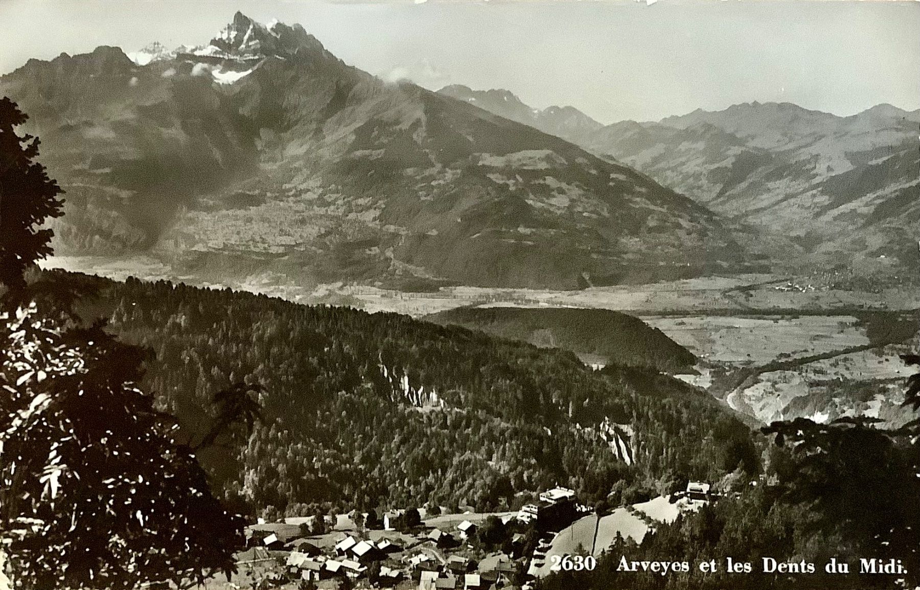 Cartoline postali: 1961 - ARVEYES et les Dents du Midi – Usato da Root venduto da ENGLAND-TREASURES 1
