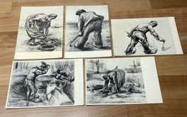 AK Sammlung mit Kunst von Vincent van Gogh