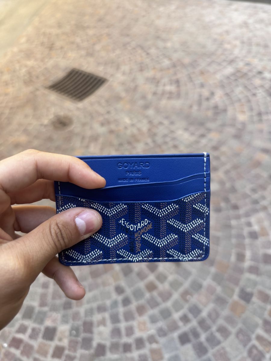 Goyard Brieftaschen: Goyard Saint-Sulpice Card Holder Navy Blue  – Neu und originalverpackt aus Caviano von reselleo21 2