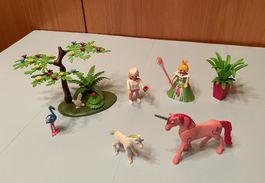 Playmobil Einhorn mit Fohlen und Prinzessin