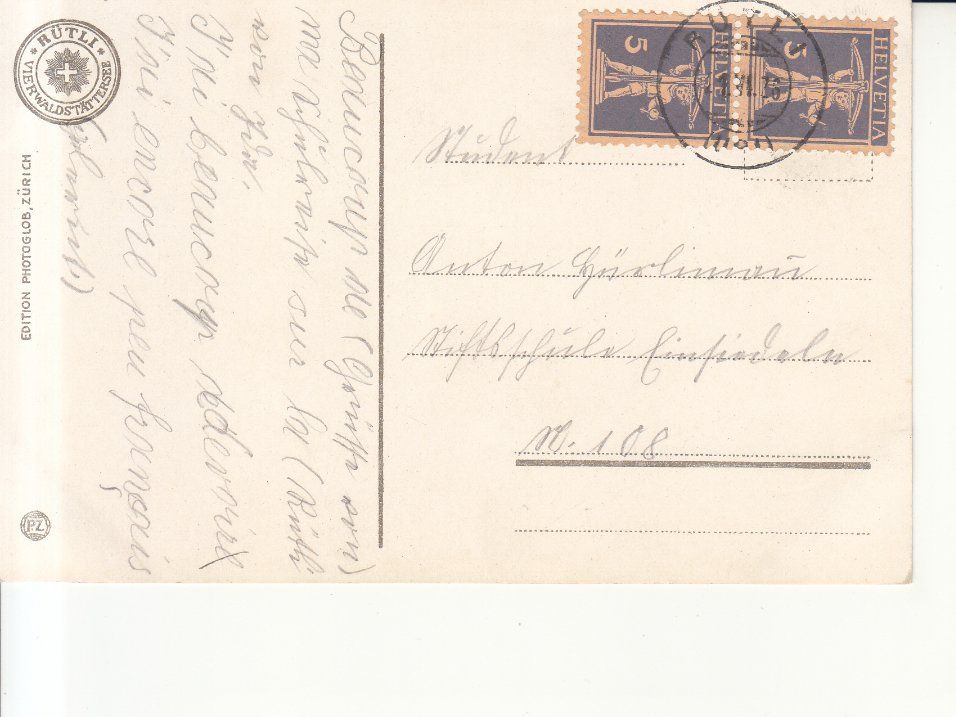 Cartoline postali: Rütli 1926 – Usato da Bürglen TG venduto da StampGraf 1