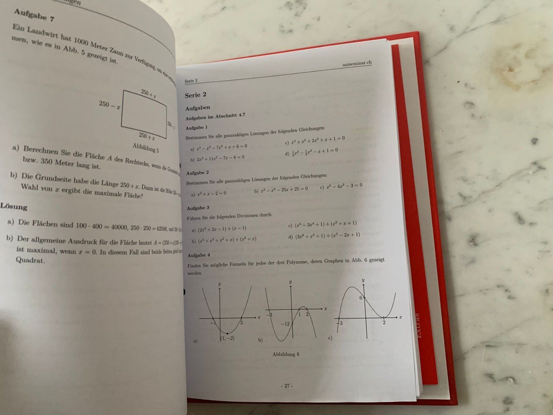 Classeurs: Uniseminar Ordner Mathematik I – D'occasion à Aarau par Noah148 5