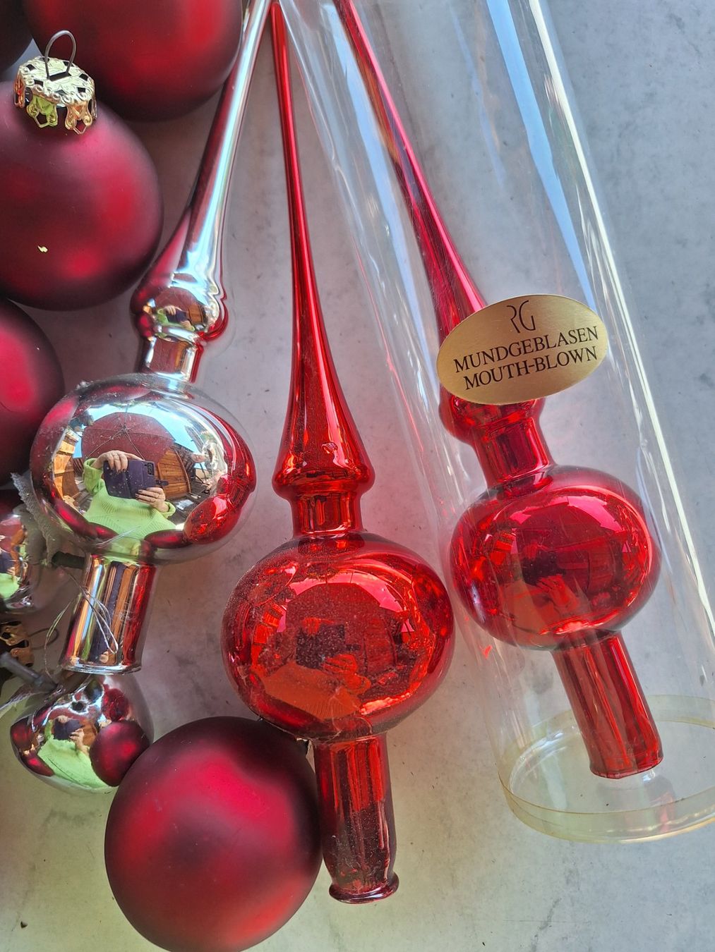 Tutte le decorazioni: WEIHNACHTSKUGELSET IN ROT & SILBERFARBE – Usato da Huttwil venduto da Kunterbuntli 3