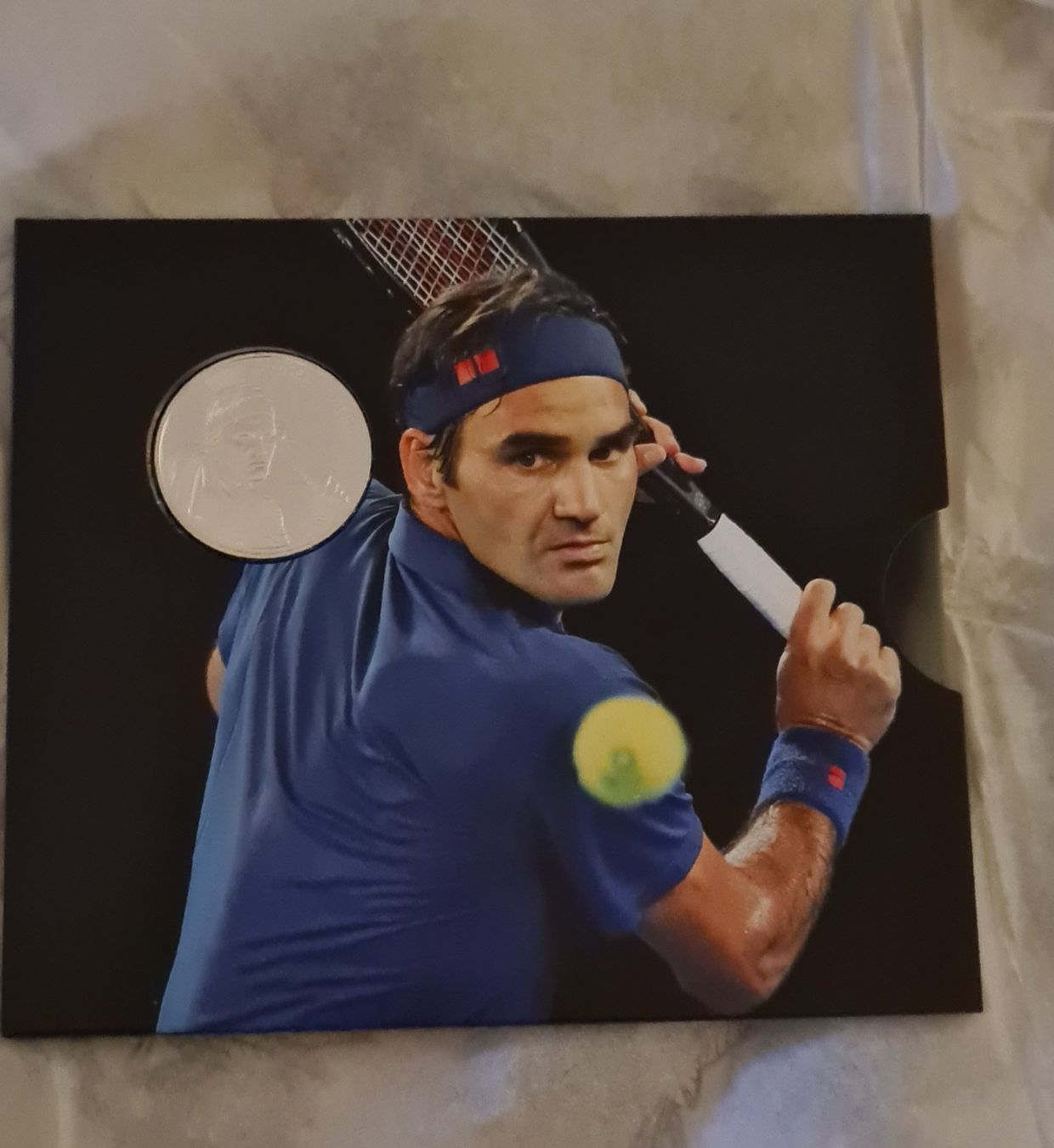 Tutti le monete: Monnaie commémorative Federer – Nuovo e nell'imballaggio originale da Estavayer-Le-Lac venduto da limo-nade