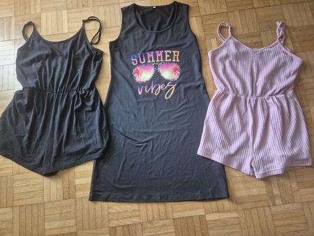 2 jumpsuite und 1 kleid