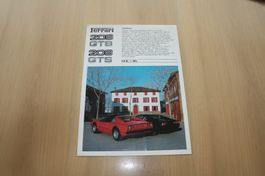 Ferrari 208 GTB/GTS Prospekt 2/1984 Italienisch