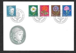 FDC Pro Juventute Serie 1963 J200L - J204L ET 30.11.1963