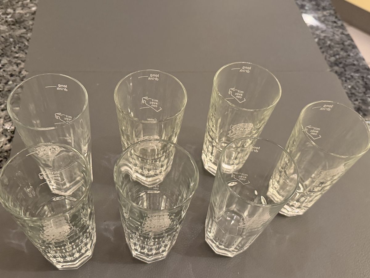 Cynar Bicchieri: Cynar Gläser Set 7 stk – Usato da Deitingen venduto da Himhip 1