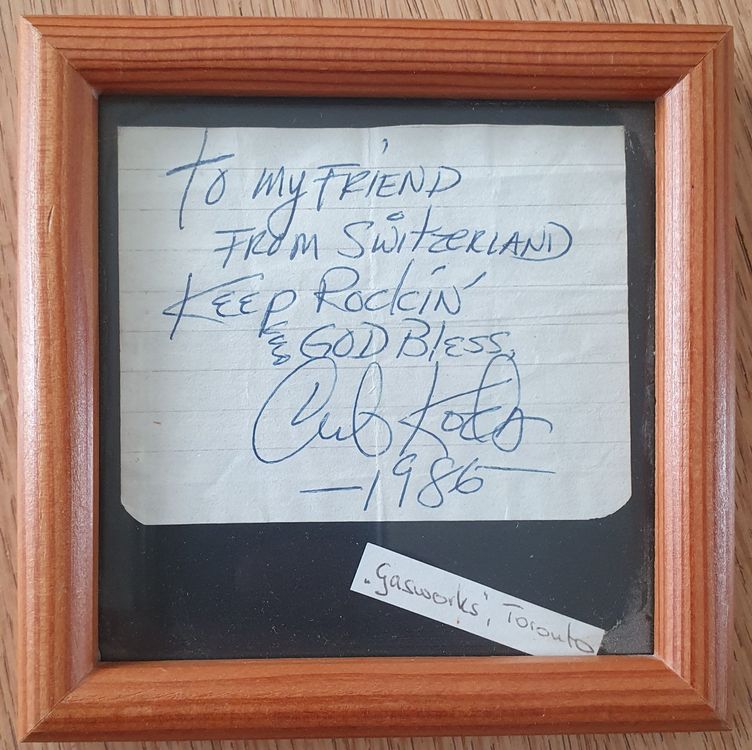 Cub Koda Autogramm Toronto 1986 Kaufen auf Ricardo