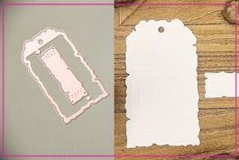 Geschenk- Anhänger - Stanzschablone