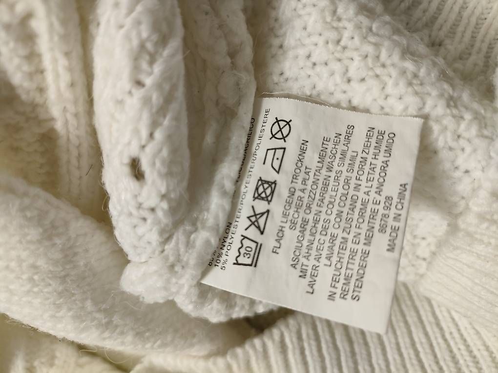 Maglioni & Felpe: Ellen Amber Strickpullover Creme/Weiss S mit Zopfmuster – Usato da Schaffhausen venduto da Tutti_007 1