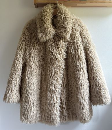 Female faux fur coat H&M S