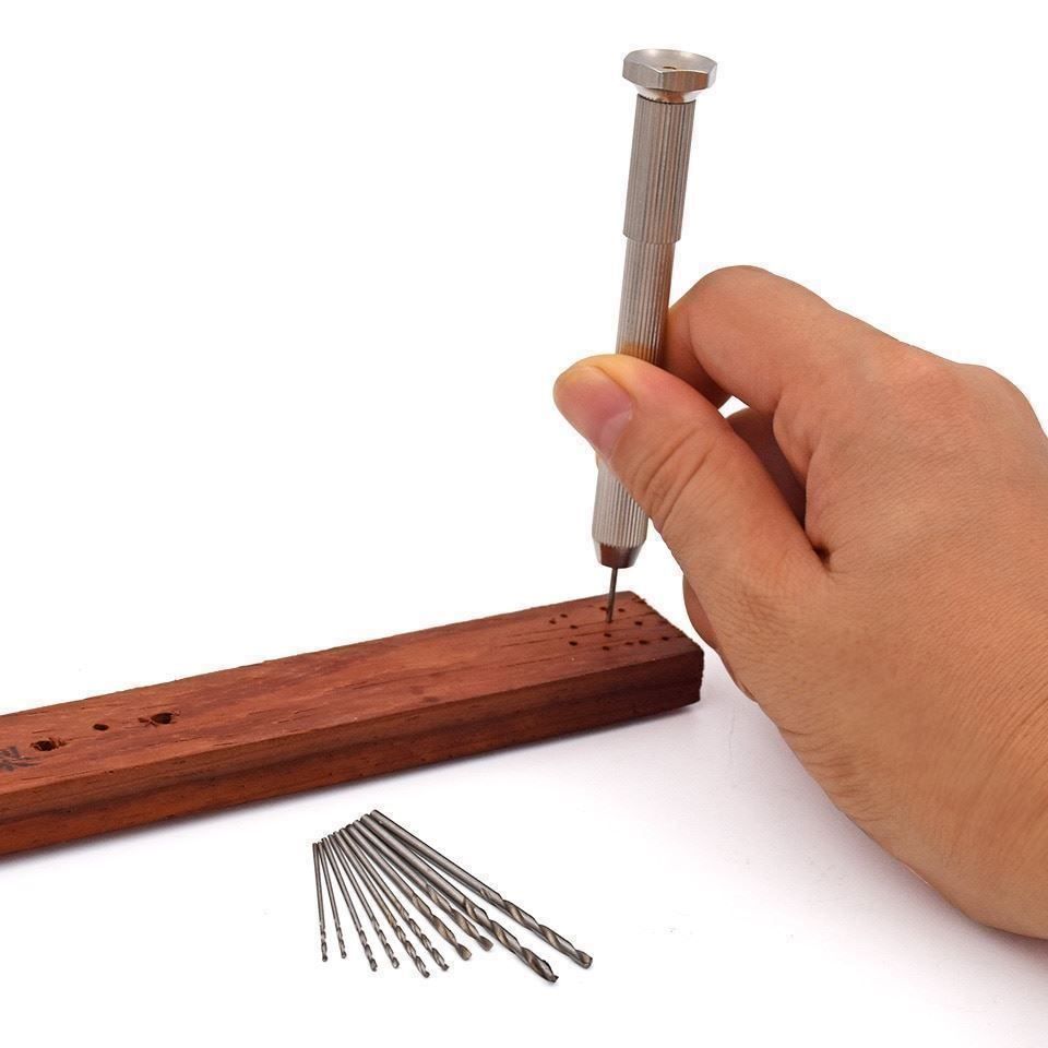 Trapani: Mini-Aluminium-Handbohrmaschine, Mini perceuse manuelle – Nuovo e nell'imballaggio originale da Delémont venduto da musica1948 2