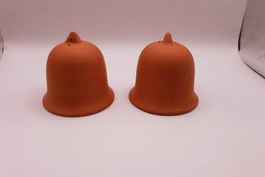 2er Set Terrakotta Glocken