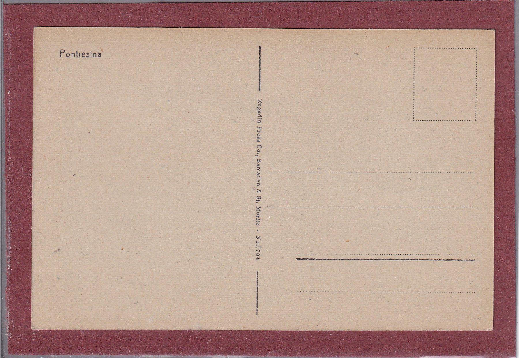 Cartoline postali: Pontresina - GR - 1925 – Usato da Orvin venduto da Pyaeschli 1