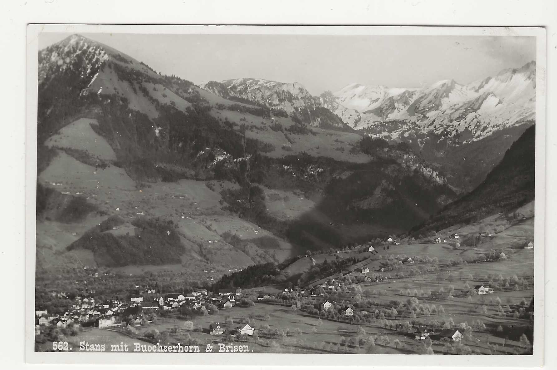 Cartes postales: STANS MIT BUOCHSERHORN UND BRISEN – D'occasion à Küttigen par rolypo
