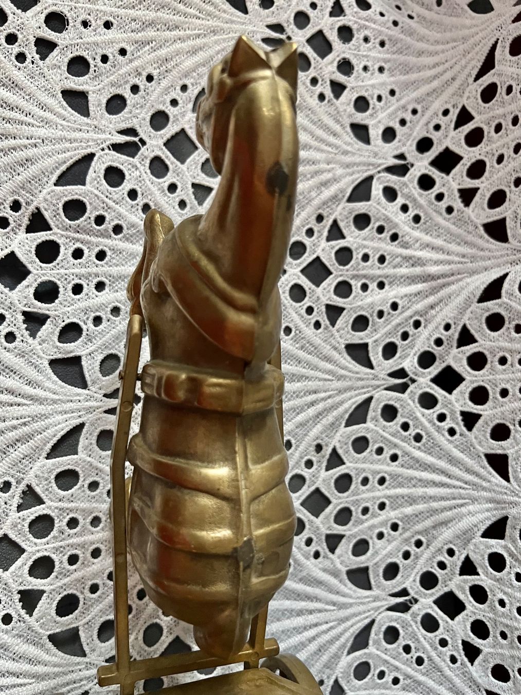 Statuette: Messing Pferd mit Kutsche 42cm 2800 Gram – Usato da Frenkendorf venduto da Only1 6