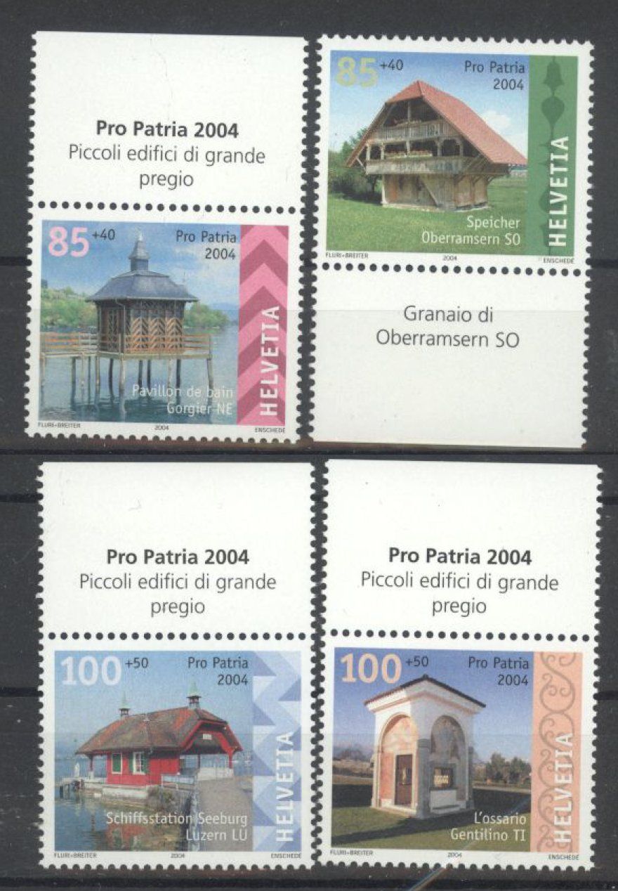 Tous les timbres: 2004, Pro Patria ** – D'occasion à Willisau par Vollstempel