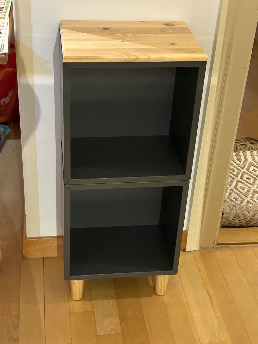 Ikea Kommoden: Ikea Eket 1x2 grau, mit Deckplatte aus Echtholz – Gebraucht aus Zürich von emkay13 3