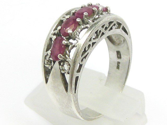 Anelli: Ring Silber 925 + MP Rubin synthetisch Gr. 60 – Usato da Ermatingen venduto da Decovin