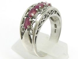 Ring Silber 925 + MP Rubin synthetisch Gr. 60