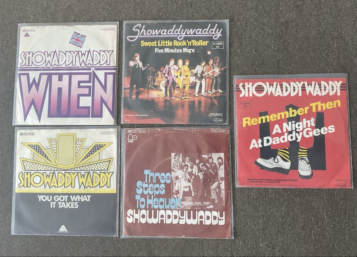 Dischi in vinile: Showaddywaddy Singles-Sammlung, 5 Stk, Top! – Usato da Jegenstorf venduto da BAVARIA4CH