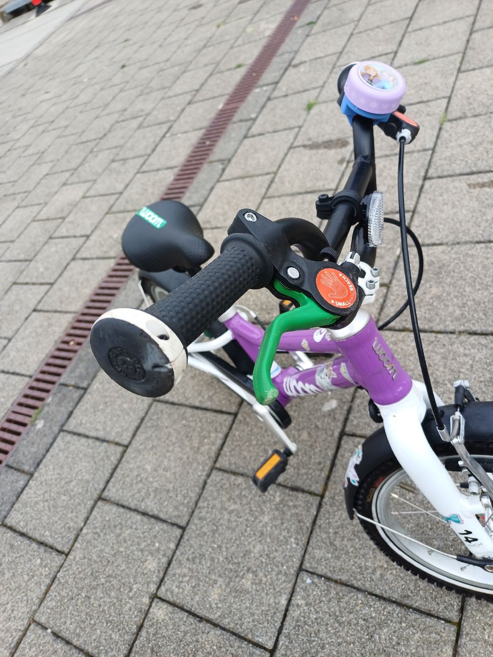 Woom Biciclette: Woom 2 Lila violet kinderfahrad 14" – Usato da Steffisburg venduto da Mr.T02 7