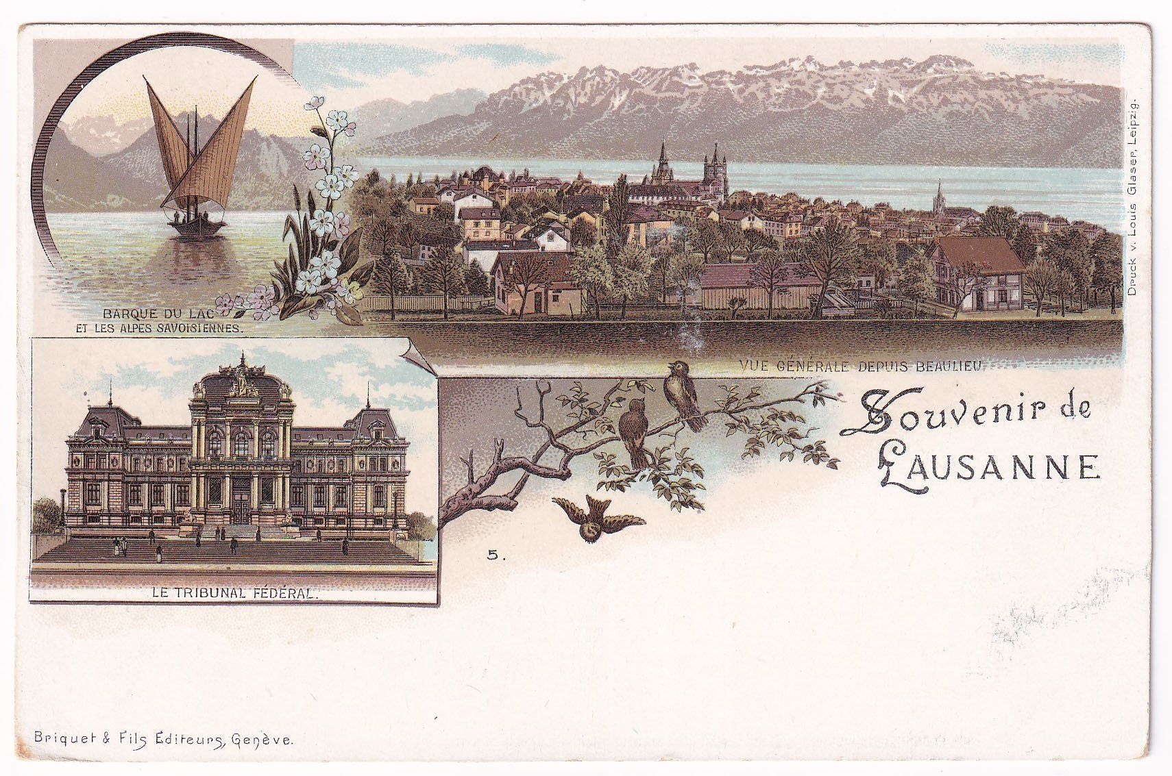Cartoline postali: Souvenir de Lausanne – Usato da Cormoret venduto da Pascalll2001