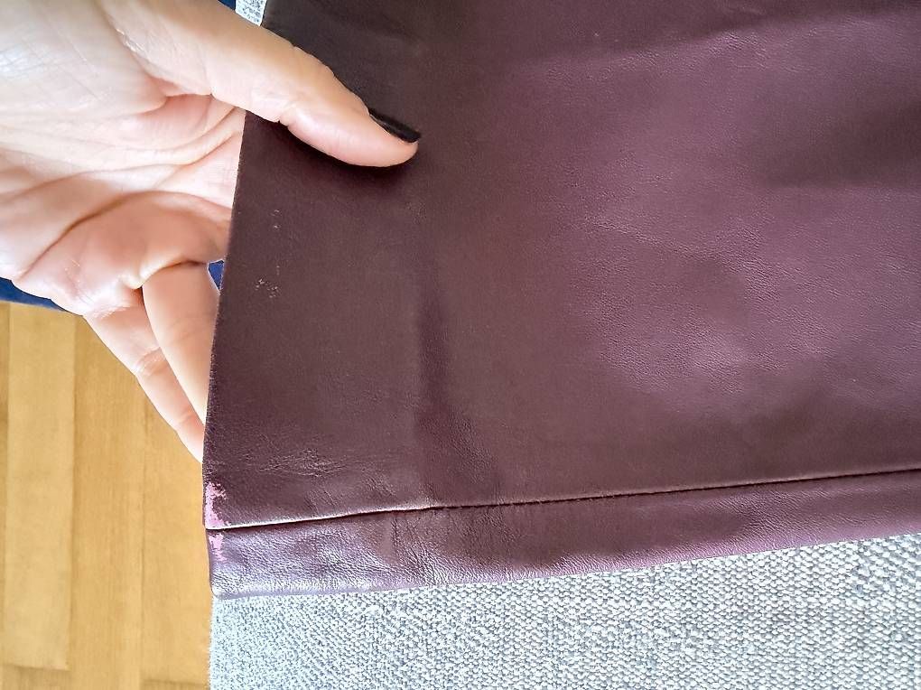 Sezane Röcke: Sezane Leder Rock Bordeaux – Gebraucht aus Zug von Katenths 3