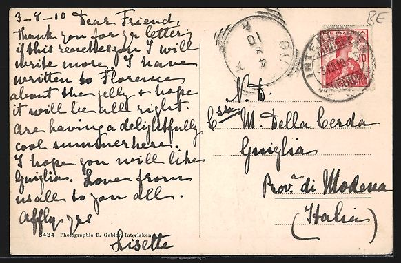 Cartoline postali: Interlaken, Spaziergängerin am Springbr – Usato da Berlin venduto da bartko-reher 1