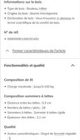Sommier 160x200 lattes réglables