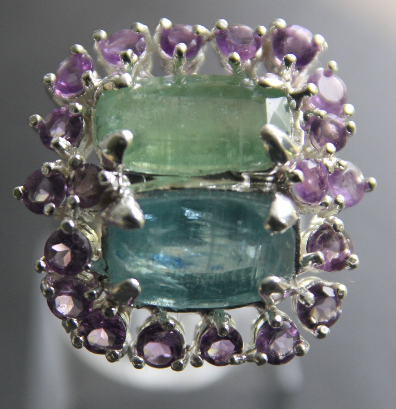 Ringe: Neu: Kyanit Amethyst Ring Schmuck Größe 57 – Neu (gemäss Beschreibung) aus Matten b. Interl von EdelsteineInterlaken 3