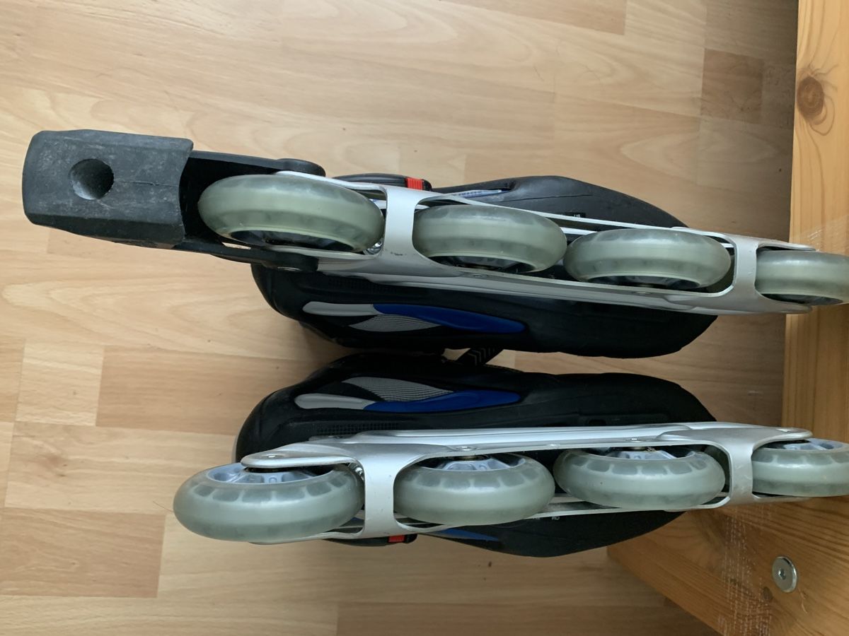 Pattini in linea & Pattini a rotelle: Rollerblade Aero 9W Inlineskates Gr. 40.5 + Schoner – Usato da Zürich venduto da RoNa0701 4
