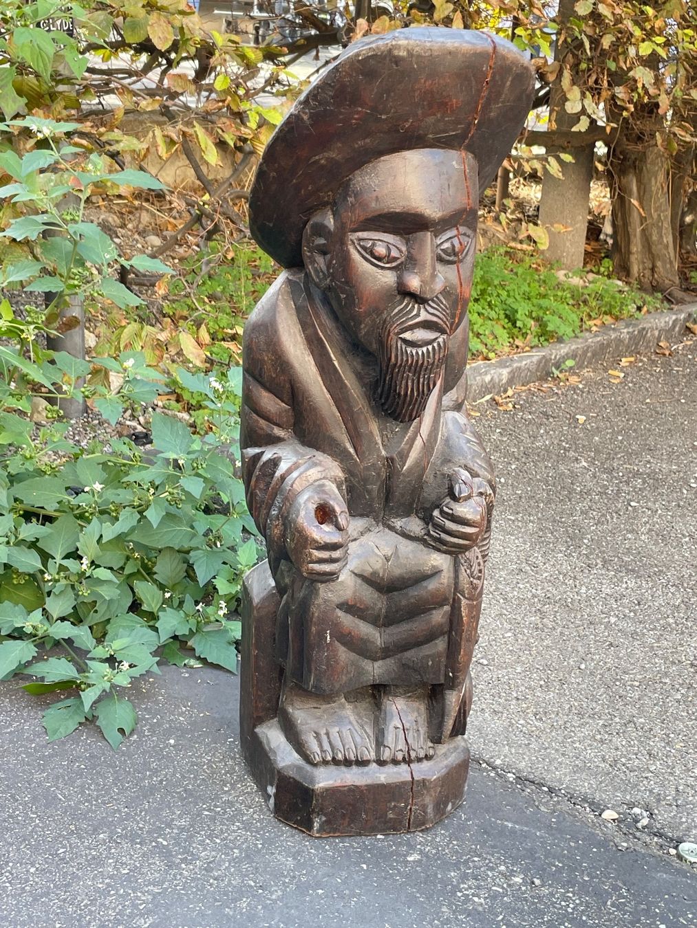 Skulpturen & Statuen: Vintage Holz Skulptur Asien – Gebraucht aus Zürich von Vintage-1993 2