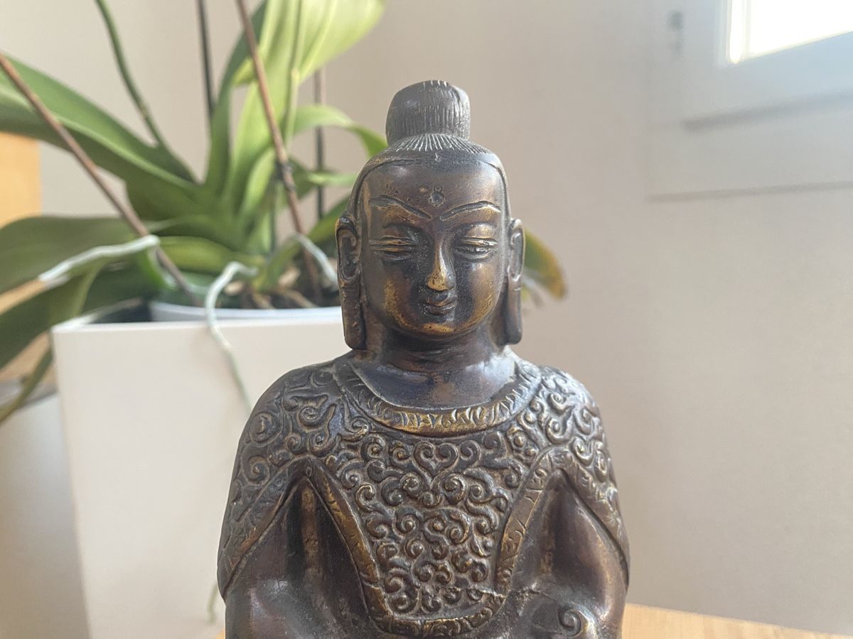 Sculture & Statue: Buddha Figur Bronze Art Deco Antik – Usato da Buochs venduto da H16 5