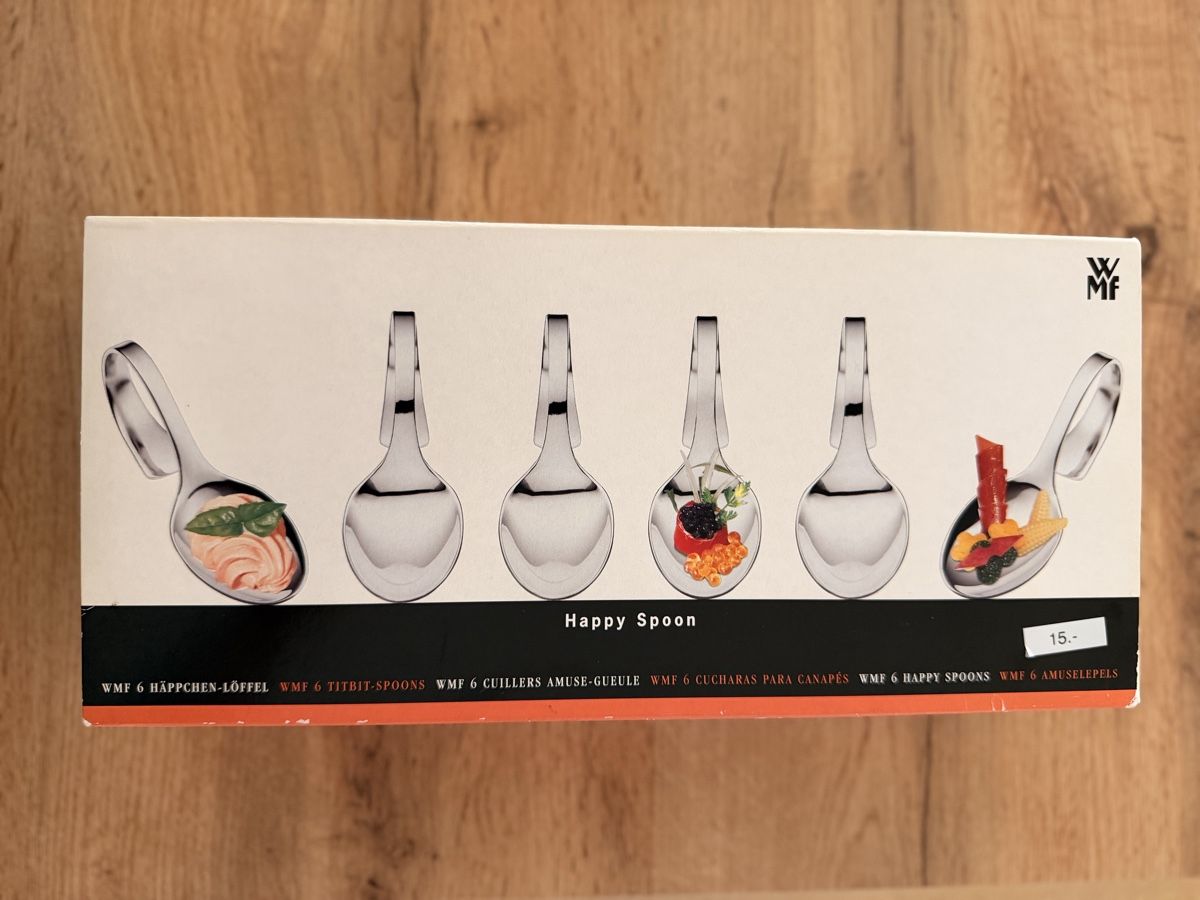 WMF Cucchiai: WMF Happy Spoon appetizer spoons 6 pcs new – Nuovo e nell'imballaggio originale da Zürich venduto da joh_qc8k