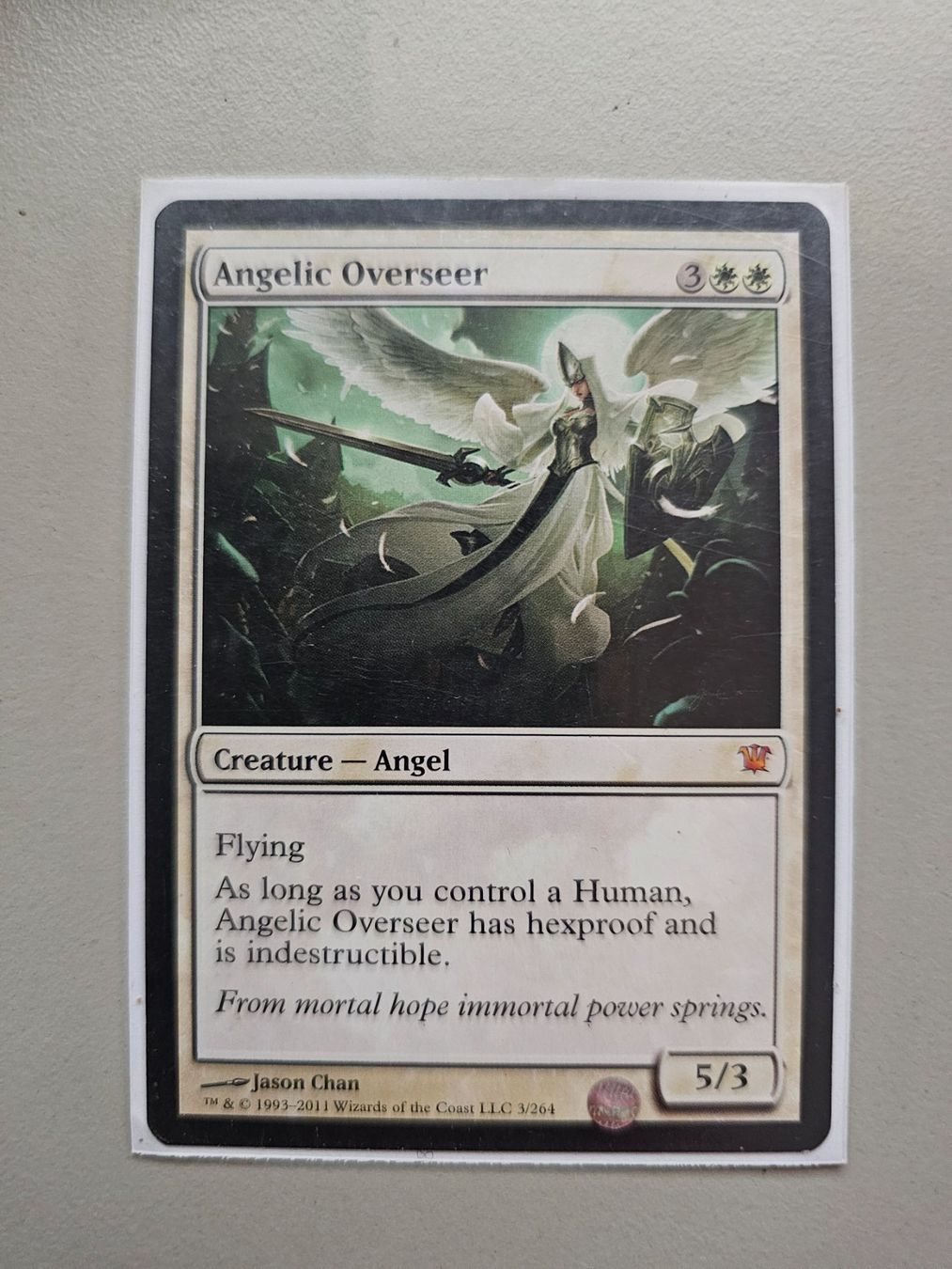 Magic The Gathering Carte collezionabili: Magic the Gathering: Angelic Overseer – Nuovo (secondo la descrizione) da Läufelfingen venduto da struuub92