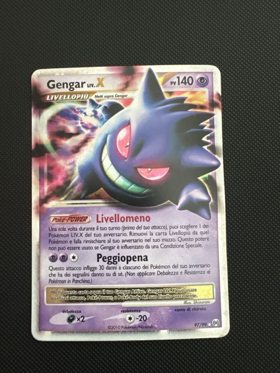 Pokémon Carte collezionabili: Gengar Lv.X ITA – Usato da Camorino venduto da JulianGhisletta