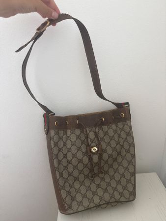 Vintage Gucci GG Canvas Bucket Bag