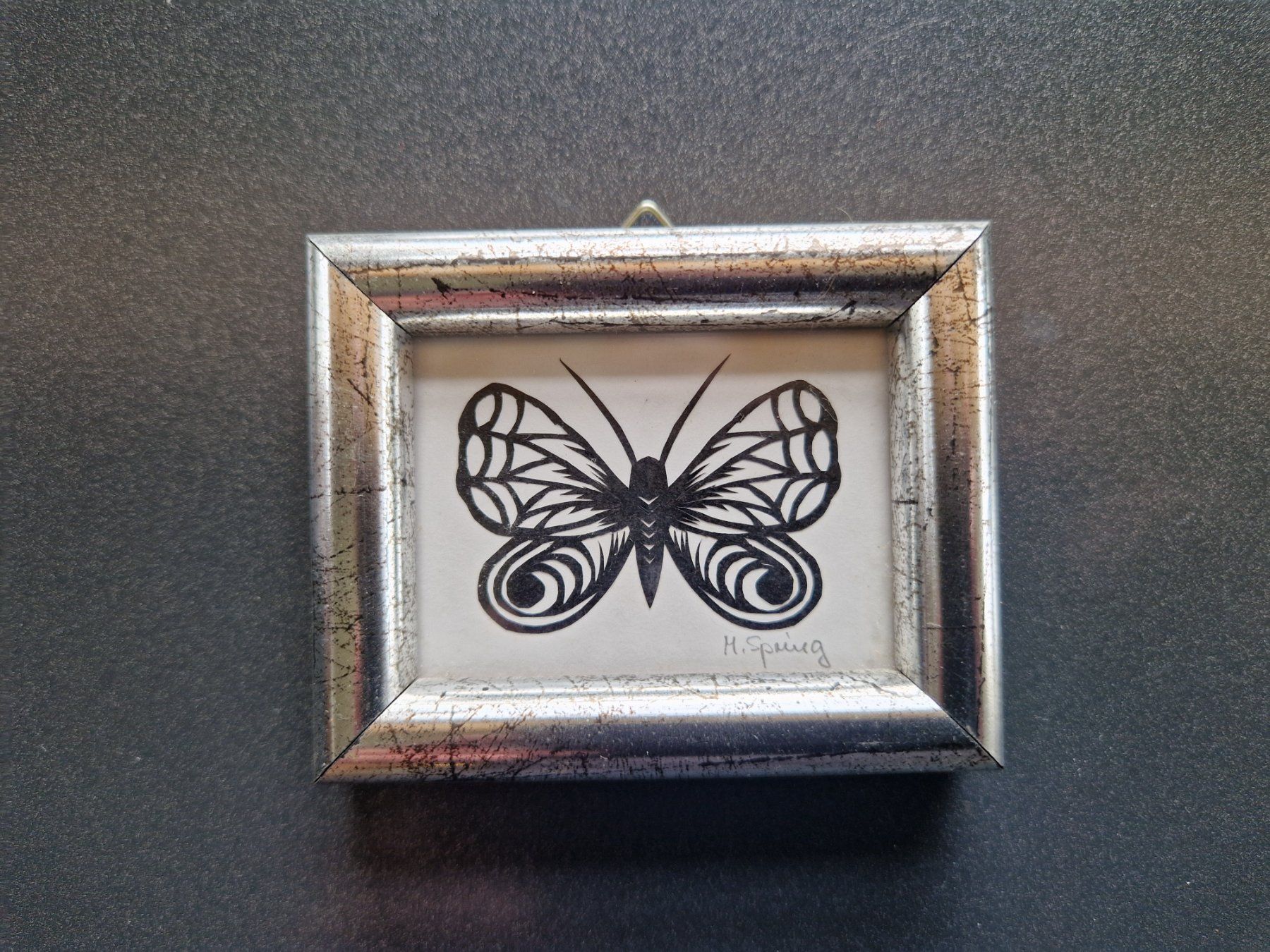 Arts picturaux & lithographies: Kleiner Scherenschnitt Schmetterling – Neuf (Voir description) à Heimberg par ngw01