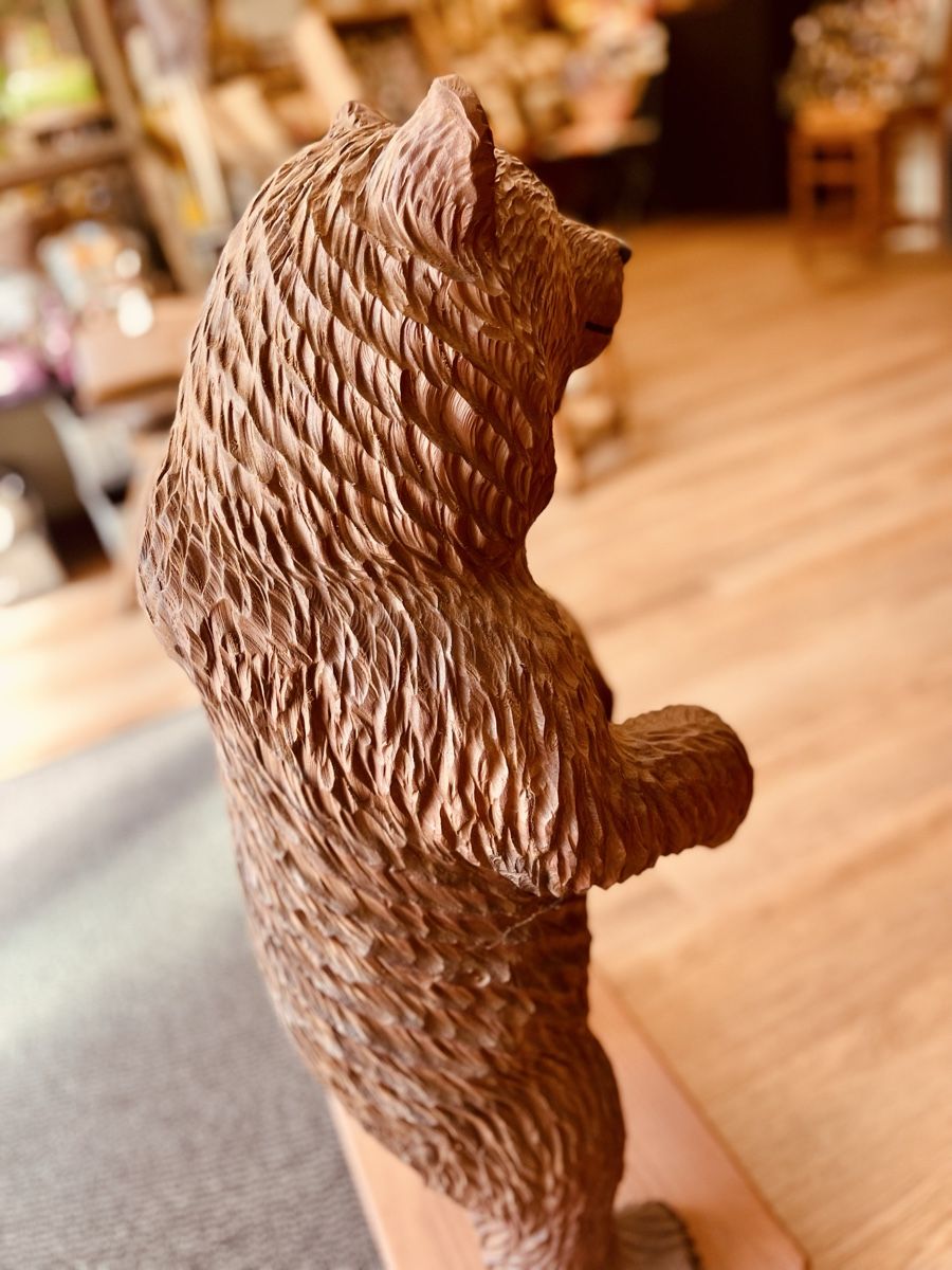 Skulpturen & Statuen: Holzfigur Bär handgeschnitzt 72cms – Gebraucht aus Merligen von aebi57 6